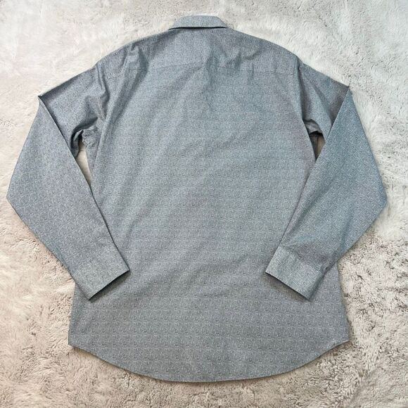 Calvin Klein Regular Fit Performance Non Iron Dress Shirt Mens 15.5 34/35 Cotton - Picture 10 of 10